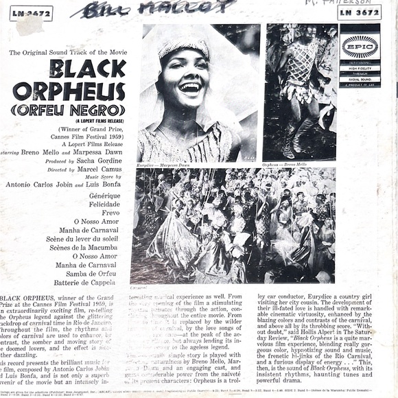 Black Orpheus Original Soundtrack; Record - Picture 1 of 6